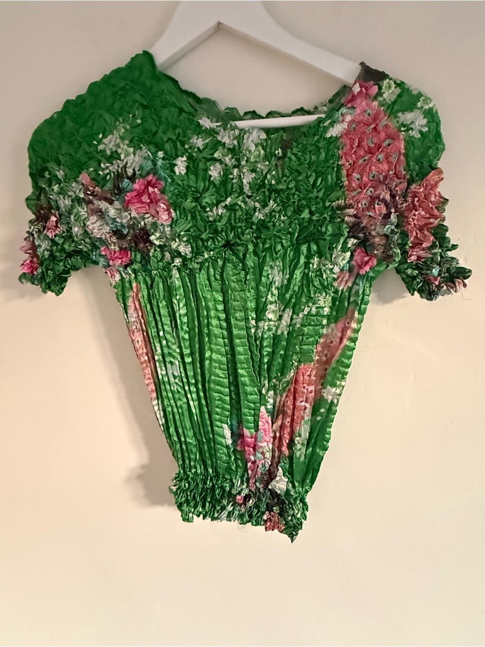 Y2K Floral Smocked Women’s Top